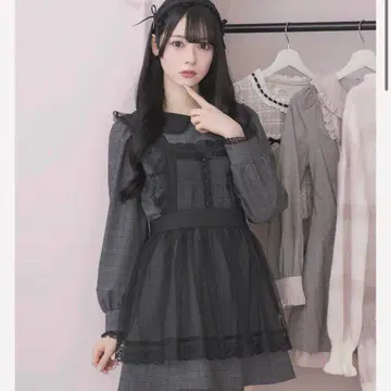 튤 에이프런 포함 도리 원피스