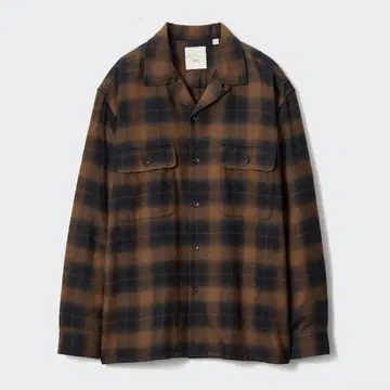 JW ANDERSON 브러쉬드 코튼 오버 사이즈 셔츠 브라운 M