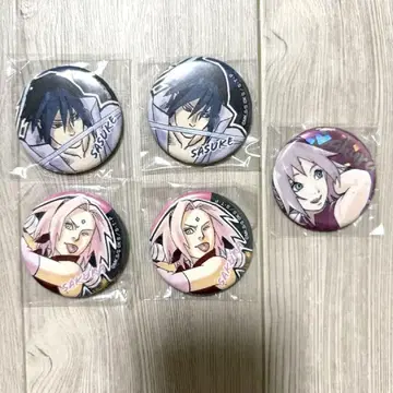 NARUTO 사스케 사쿠라 캔뱃지 나루토톱99 난자타운