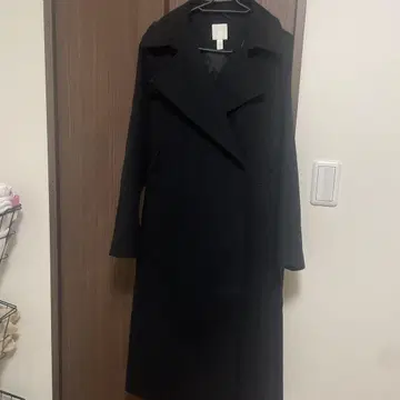 H&M 블랙 롱 코트 M 사이즈