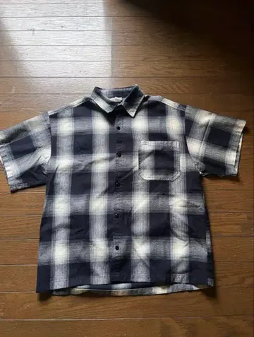 caltop 칼탑 옴브레 체크 셔츠