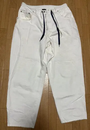 NULL 도쿄 와이드 데미지 팬츠