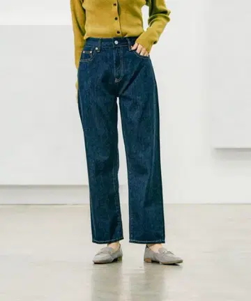 글로벌 워크/GOOD 데님 스트레이트 팬츠/909510 네이비 블루