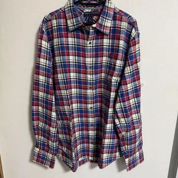 [ 새상품급 ] TOMMY HILFIGER 체크 무늬 셔츠 XL