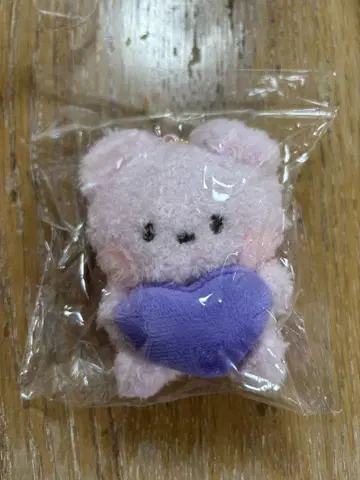 BT21 minini PLUSH KEYRING HEART COOKY