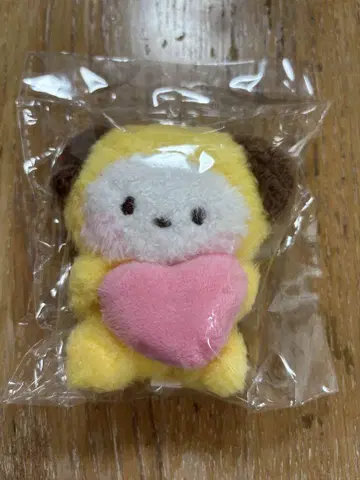 BT21 minini PLUSH KEYRING HEART CHIMMY