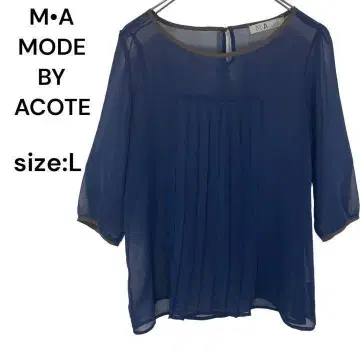 MODE BY ACOTE 셔츠 블라우스 상의 L 시스루