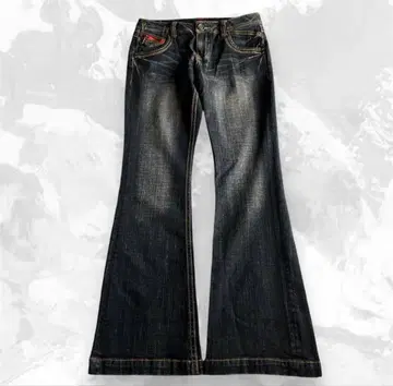 Archive 00s flare denim pants y2k 헤이세이 v