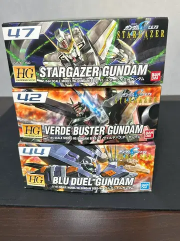 건담 프라모델 HG 3종 세트