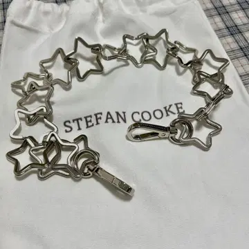 미사용 Stefan Cooke Star Strap 지갑 체인 45cm