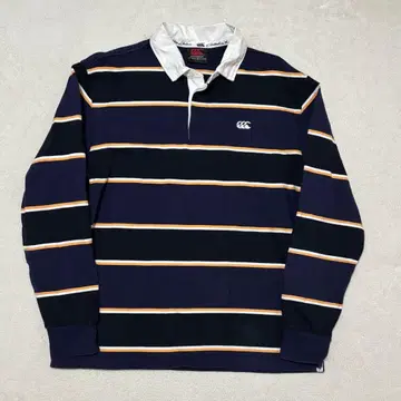캔터베리 오브 뉴질랜드 라거 셔츠 보더 네이비 L 사이즈