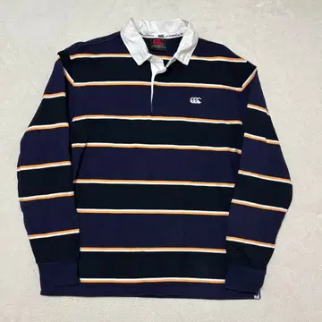 캔터베리 오브 뉴질랜드 라거 셔츠 보더 네이비 L 사이즈