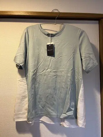 새상품 Aquascutum 스카이블루 반팔 T셔츠