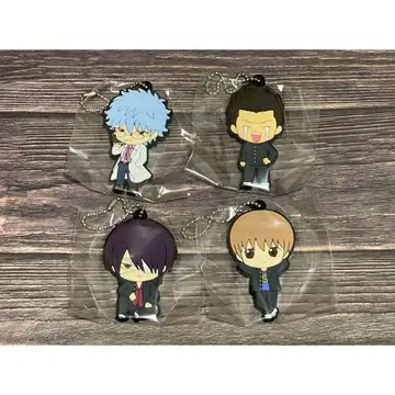 은혼 긴파치선생 러버 스트랩 가챠가챠 세트