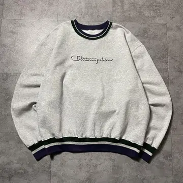 Champion 챔피온 자수 로고 라인 리브 맨투맨 트레이닝복