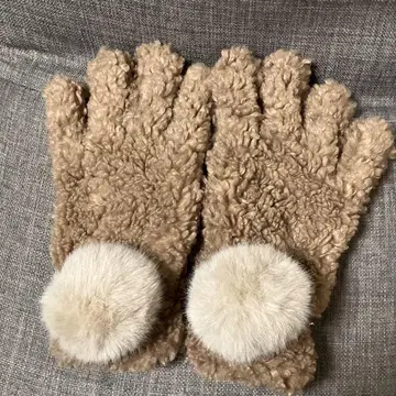 새상품급 마리콴트 MARY QUANT 보아 장갑 로고 참 포함