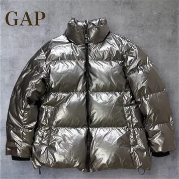 GAP 헤비웨이트 오버사이즈 다운 자켓 실버 메탈릭