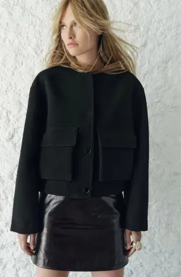 ZARA 봄버 자켓 포켓 M 사이즈