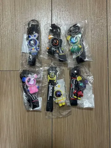 우주 비행사 6개입 MASK 키링 토끼