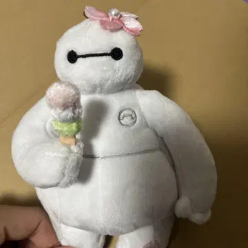 디즈니 스토어 베이맥스 플러시 키체인 벚꽃