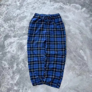00s NAUTICA 파자마 팬츠 체크 이지 플란넬 와이드