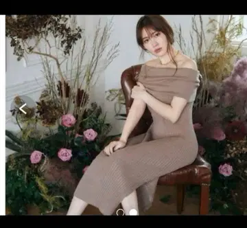 herlipto 오프숄더 니트 원피스
