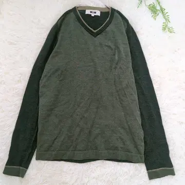 JOSEPH ABBOUD 니트 긴팔 모 100% 다크 그린 L