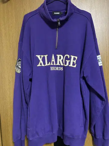 XLARGE 퍼플 집업 트레이닝복 L