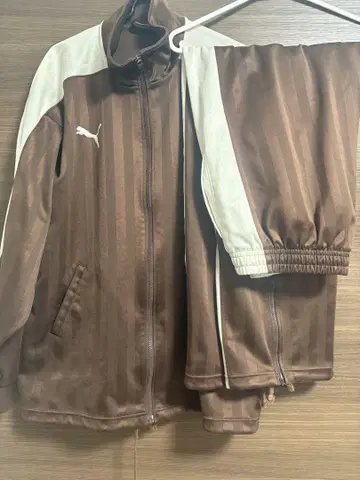 Puma 푸마 저리 셋업 빅 로고 자수 브라운