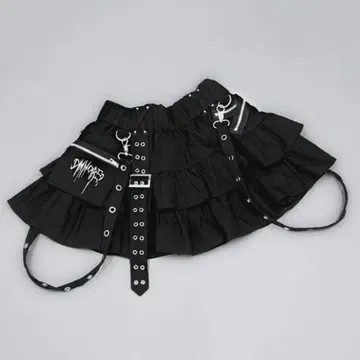 정품 dimmoire 디무아르 PUNK 프릴 미니 스커트 II