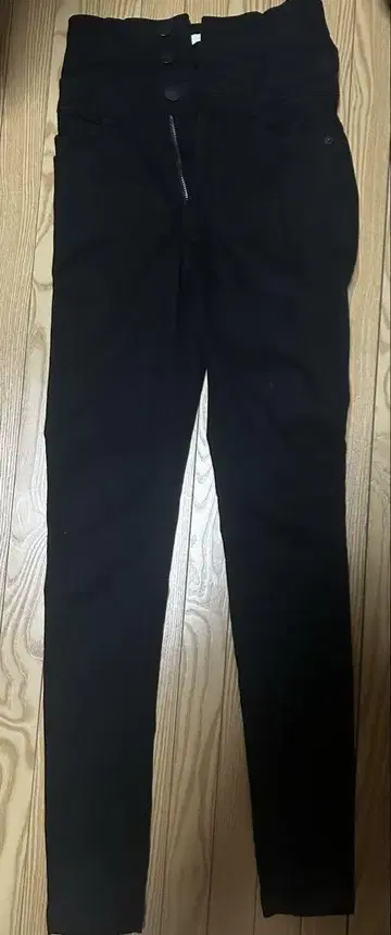 ELDER EMODA 하이웨스트 데님 팬츠 블랙