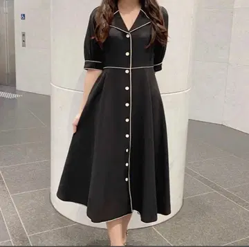 AnMILLE 퍼프 플레어 원피스