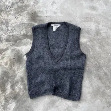KATHARINE HAMNETT 모헤어 니트 베스트 V넥 아카이브