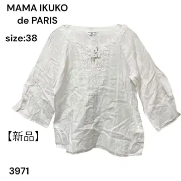 MAMA IKUKO 마마이쿠코 셔츠 상의 긴팔 38 얇은 소재