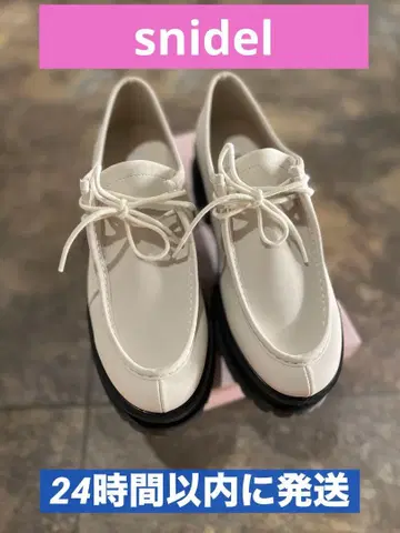 새상품급 SNIDEL 레이스업 로퍼 L 사이즈 24.5cm