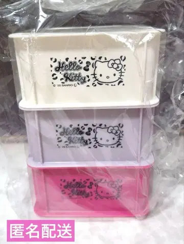 헬로키티 미니 컨테이너 3개 세트 미사용품