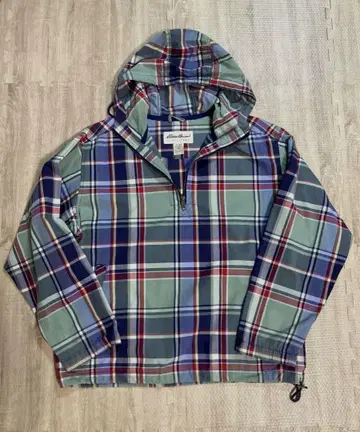 Eddie Bauer 90s 마드라스 체크 아노락