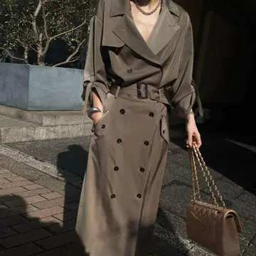 [ 새상품급 ] AMERI 3WAY TRENCH DRESS