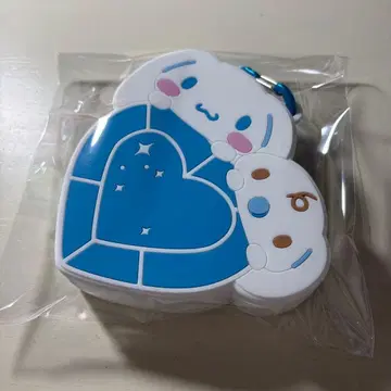 파란 하트 모양 캐릭터 파우치