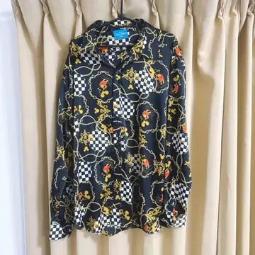 Disney Resort 한정판 미키마우스 올 패턴 셔츠 스카프풍