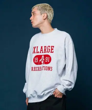 XLARGE 1991 RECREATIONS 트레이닝복 그레이