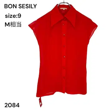 BON SESILY 셔츠 블라우스 시스루 얇은 소재 상의