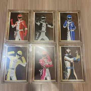 전 슈퍼 전대전 액자 비주얼 카드 고고전대 보우켄저