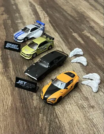 와일드 스피드 가챠가챠 4종