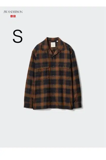 유니클로 JW ANDERSON 브러쉬드 코튼 오버 사이즈 셔츠 S