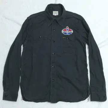 페로우즈 양면 자수 워크 셔츠 (38) 다크 그레이 색상