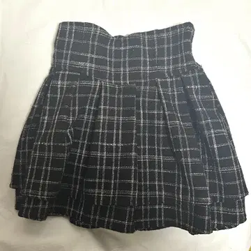 미셸 마카롱 슬림 레그 스커트 블랙 트위드 XS
