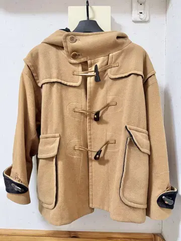 furfur 더플 코트 여성용 숏 베이지