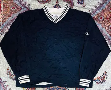 [ 레어 ] 빈티지 90s champion 나일론 풀오버 네이비