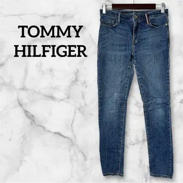 TOMMY HILFIGER 스키니 데님 다크 블루 데님